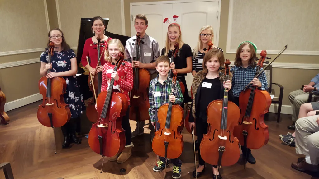 Cecilia’s students at a studio recital